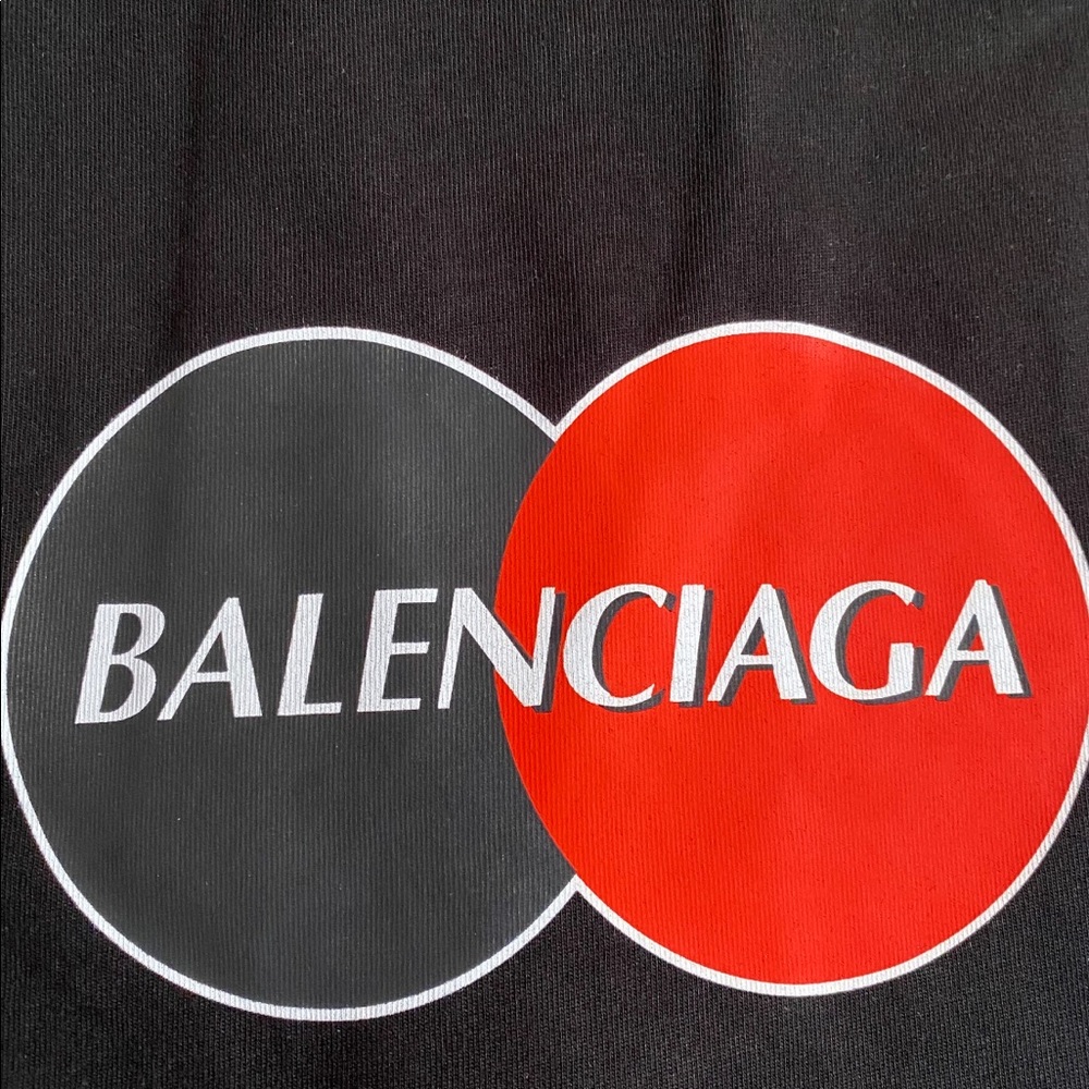 Balenciaga MasterCard Black T shirt